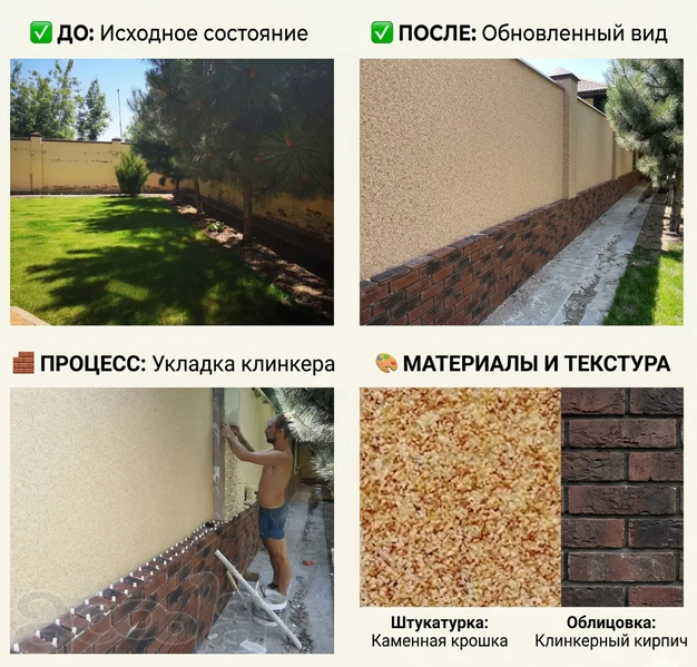 Ремонт кирпичных заборов по системе СФТК