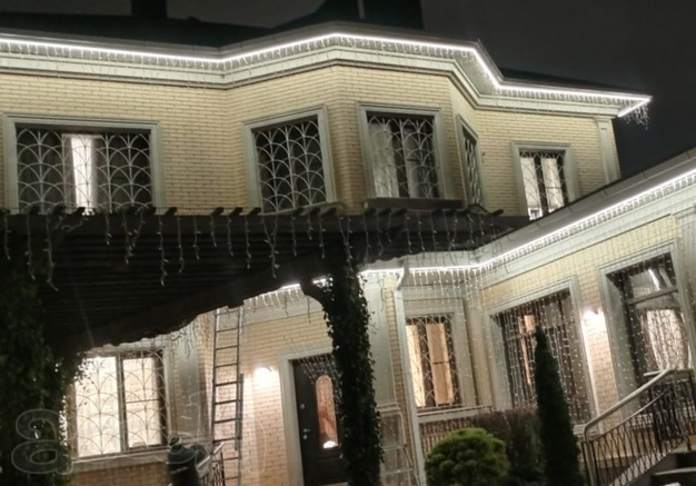 Украшение зданий гибким неоном - Ростов-на-Дону