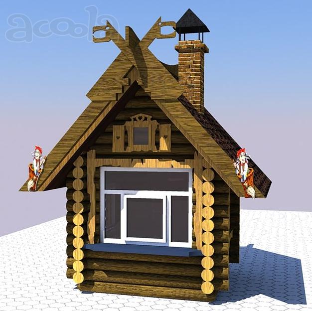 Изготавливаем киоски избушки