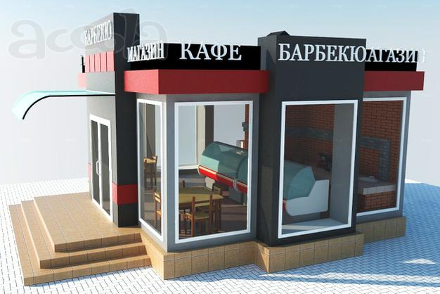 Строим магазин-кафе с мангалом.