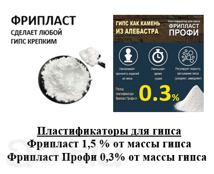 Фрипласт пластификатор для гипса